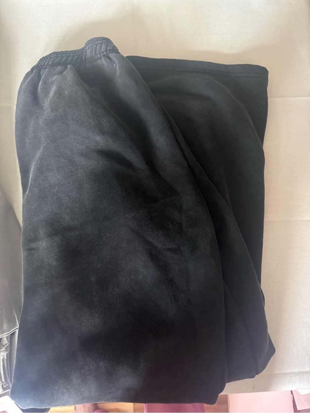 Parke Halloween Acid Wash Black Straight Leg Sweatpants- NWOT - Picture 3 of 4